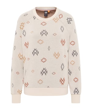 Das Sweatshirt Dannia von RAGWEAR für Damen vereint Komfort und zeitlose Eleganz. Es zeichnet sich durch ein stilvolles Rauten-Jacquard-Muster in dezenten Farben aus. Die weiche Mischgewebe sorgt für ein angenehmes Tragegefühl. Der gerade Schnitt mit Raglanärmeln bietet eine bequeme Passform. Breite Rippstrickbündchen an Ärmeln und Saum verleihen zusätzlichen Komfort. Ein klassischer Rundhalsausschnitt rundet das Design ab.