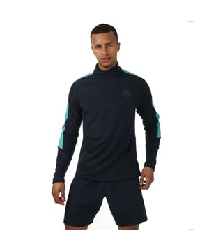 100% Polyester. Ontwerp: Contrastpaneel, Logo. Sluiting: Asymmetrisch, Halve Ritssluiting, Overtrekken. Hals: Trechterhals. Mouwtype: Met lange mouwen. Kinbeschermer, overlaypanelen, oksel gaaspanelen. M: 40 in.