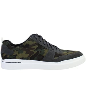 Bold yet refined, the Cole Haan GrandPrø Rally Men’s Trainers in Camo Green fuse athletic performance with elevated street style. With lightweight construction, cushioned comfort, and a distinctive camouflage print, these trainers are made for men who move confidently between work, play, and everything in between.
Key Features
Lightweight EVA Midsole

Engineered for soft, responsive cushioning and a featherlight feel ideal for all-day wear.

Classic Low-Top Sneaker Silhouette

Inspired by court heritage with a clean, modern twist that fits seamlessly into casual or smart-casual wardrobes.

Ortholite® Footbed

Provides moisture-wicking, breathable support and long-lasting underfoot comfort.

Durable Rubber Outsole with Traction Pods

Delivers stability, grip, and flexibility for versatile movement across everyday surfaces.

Secure Lace-Up Closure

Offers a snug, adjustable fit while maintaining a streamlined look.

Padded Collar and Tongue

Enhance ankle comfort and support, whether you’re on the move or on your feet all day.

Camo Green Colourway

Subtle yet statement-making—pairs easily with denim, joggers, or tapered trousers.


From city streets to casual weekends, the Cole Haan GrandPrø Rally Men’s Camo Green Trainers deliver modern comfort and confident style—crafted for everyday versatility with a bold edge.