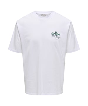 Dieses kurzärmlige T-Shirt von Only & Sons begeistert mit markantem Design und hochwertiger Qualität. Der klassische Rundhalsausschnitt trifft auf einen modernen Moto-Druck auf dem Rücken. Auf der Brust setzen coole Druckdetails stilvolle Akzente. Das unifarbene Design sorgt für vielseitige Kombinationsmöglichkeiten. Dank der hochwertigen Materialien bietet das Shirt einen angenehm weichen Griff und hohen Tragekomfort. Der Regular Fit sorgt für eine bequeme Passform im Alltag. Ideal für lässige Outfits mit Charakter. Perfekt kombinierbar zu Jeans oder Shorts. Ein Must-have für alle, die Statement-Looks lieben. Only & Sons – urbane Mode mit Stil.