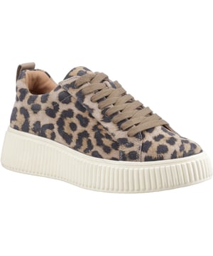 Chunky on trend sole for a bold look, featuring a soft suede upper and memory foam insole, this versatile style looks great with any outfit
