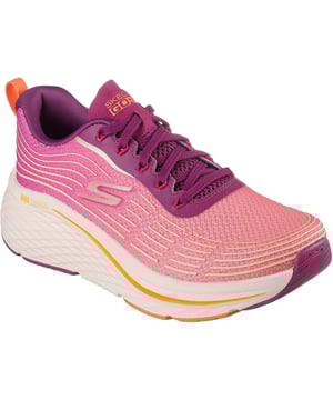 Verfijn uw maximale dempingservaring met Skechers Max Cushioning Elite 2.0 Alaura. Deze sportieve, veganistische veterschoen heeft een met koper doordrenkte Skechers Air-Cooled Goga Mat binnenzool, ULTRA GO demping en een Max Cushioning Elite platform tussenzool.