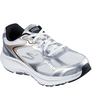 Find total workout comfort in earth-conscious style wearing Skechers GO RUN Consistent 2.0 - Volt. This performance lace-up features responsive ULTRA LIGHT cushioning, stride-efficient M-Strike technology, and a breathable Air-Cooled Goga Mat insole.