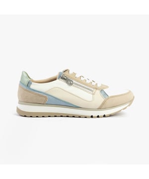 These casual trainers feature synthetic leather uppers, breathable design, and a wide fit. Low heel and low-top style make them comfortable for everyday wear