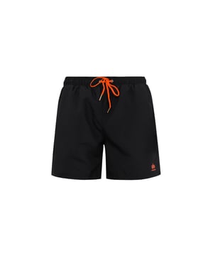 Die Badeshorts hat eine normale Passform und besteht aus Polyester Micro. Es hat einen Kordelzug und ein kleines Alpha-Logo am Bein.