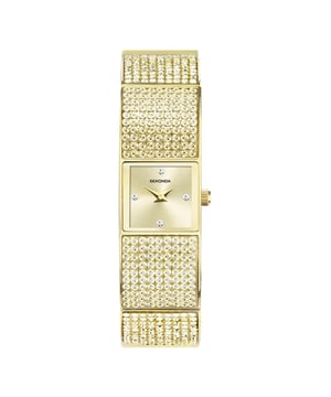 The Ladies Crystal Watch 40603-S is a great example of the Sekonda watch range. You can buy with confidence that your 40603-S Ladies Crystal Watch is fully covered by the official Sekonda warranty.  Dimensions (cm): 10x10x5