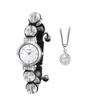 Every Sekonda watch watch is made to exacting standards and the Ladies Watch and Necklace Gift Set 4070G is no exception. It comes boxed in the original packaging with all the Sekonda warranty and instructions. Get your Sekonda Ladies Watch and Necklace Gift Set 4070G watch today.  Dimensions (cm): 10x10x5