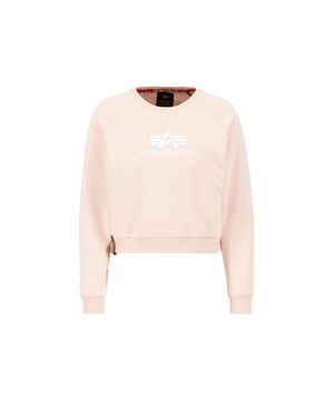 Dieses Pullover-Sweatshirt von Alpha Industries ist perfekt für Frauen, die auf der Suche nach einem gemütlichen Sweater sind. Die übergroße Passform und der Druck auf der Brust machen es zu einer stilvollen und bequemen Wahl, während das RBF-Schlaufenlabel am rechten Saum, dem Sweatshirt das gewisse etwas geben.