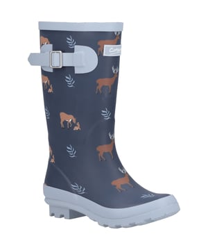 Zeg hallo tegen onze Woodland Welly-reeks! Met ingewikkelde handgetekende illustraties die exclusief zijn voor Cotswold Shoes. Met al je favoriete Woodland-vrienden, van herten tot uilen en eekhoorns. Er is een welly voor iedereen!