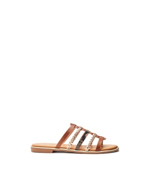 Introducing Junie, the essential flat for the summer season. This slip-on style features a front strap design with leather lining to ensure you feel as good as you look.