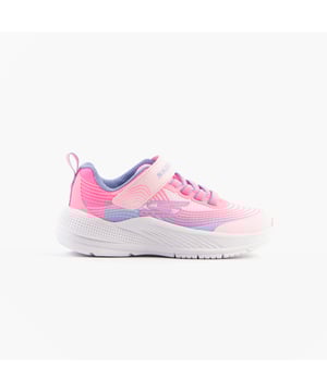 These girls' casual trainers feature a synthetic and mesh upper with a lightweight rubber sole, round toe, and low-top design, offering comfort and ease for everyday wear