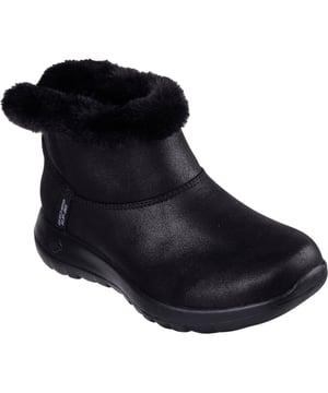 Erleben Sie eine ganz neue Art, Ihre Stiefel anzuziehen mit dem On-the-GO Joy Cozy Dream. Dieser lässige Winterstiefel verfügt über eine Air-Cooled Memory Foam Innensohle und unser innovatives Skechers Hands Free Slip-ins Formfutter.