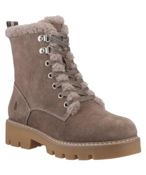 A chunky sole, lace detail and cosy fleece lined ankle boot, the Aurelia will keep you comfy, cosy and looking great on those chilly winter walks