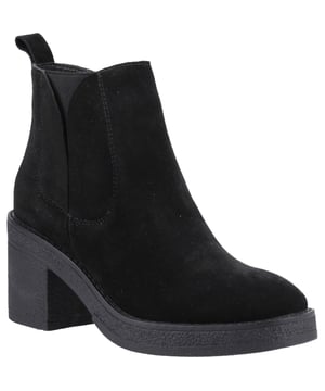 Say hello to effortless style with the Felicia Boot! Crafted from real suede, this ankle boot boasts a cosy fleece lining, block heel, and WorryFree water repellent protection - perfect for all-day wear. Walk more and worry less in style.