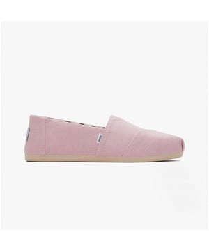 This slip-on espadrille features a breathable fabric upper with a round toe and rubber sole, ideal for casual wear