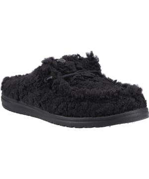 Vereinfachen Sie Ihre Schuhtrage-Routine mit diesem Wally Slipper, einem super bequemen Schuh, der schnelles, einfaches und freihändiges Tragen ermöglicht. Er besteht innen und außen aus flauschigem Sherpa-Fleece für eine weiche, warme Haptik.