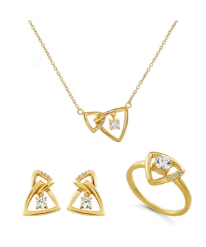Deze Orphelia Set: Ketting + Oorbellen + Ring in Goud is gemaakt van de hoogste kwaliteit allergievrij 925 Sterling Zilver. De Orphelia 'Santorini' Dames 925 Sterling Zilver Set: Ketting + Oorbellen + Ring - Gouden SET-7570/G wordt geleverd in een prachtige geschenkdoos en heeft een garantie van twee jaar - het perfecte cadeau om jezelf of een geliefde te verwennen.