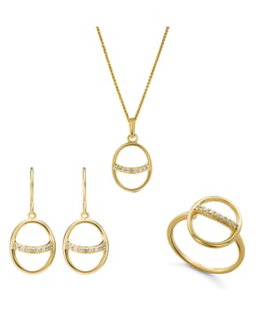 Deze Orphelia Set: Hanger + Oorbellen + Ring in Goud is gemaakt van de hoogste kwaliteit allergievrij 925 Sterling Zilver. De Orphelia 'Amaliada' Vrouwen 925 Sterling Zilver Set: Hanger + Oorbellen + Ring - Gouden SET-7572 wordt geleverd in een mooie geschenkdoos en heeft een garantie van twee jaar - het perfecte cadeau om jezelf of een geliefde te verwennen.