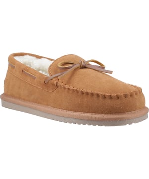 De Abraham Slipper combineert erfgoedvakmanschap met gezellige winterstijl. Gemaakt van echt suède bovenwerk, pluizige nepbont voering, memory foam inlegzool en strikaccent, is het de perfecte mix van comfort en design. Serieus gezellig, blije zolen!