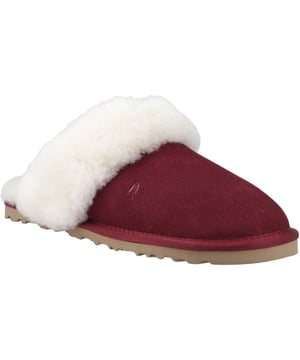 Gemaakt van zacht suède, een flexibele zool en superpluizige schapenvachtvoering, de Samantha Mule Slipper is serieus comfortabel voor de koudere maanden.