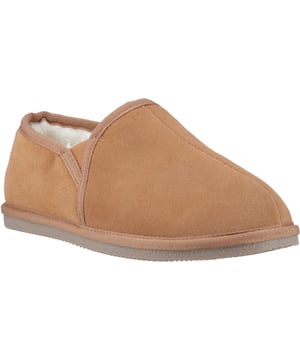 Der Aryan Slipper aus Wildleder bietet zeitlosen Komfort mit einem Hauch von Tradition. Hergestellt aus echtem Wildleder mit einem gemütlichen Futter aus Kunstpelz und einem Memory-Schaum-Innensohle, ist er perfekt, um sich diesen Winter warm zu halten. Wirklich gemütlich, glückliche Sohlen!