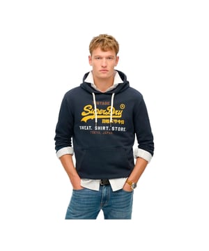 Sweat Superdry Vl Cali Herren Blau Baumwolle. Authentisches Kleidungsstück der Marke Superdry - Streetwear/Sportswear-Design von Superdry - Superdry für Herren Fashion, perfekt für den Alltag - Der blaue Sweat von Superdry lässt sich hervorragend mit dem Rest Ihrer Garderobe kombinieren - bequemer Baumwollstoff - klassisch - Vl Cali -