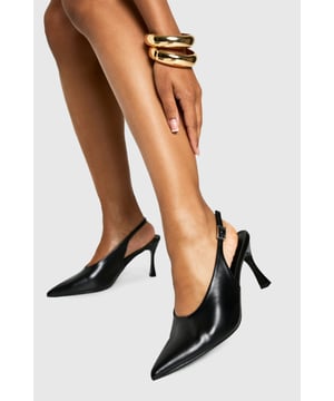 Mid Stiletto Slingback Court Shoes