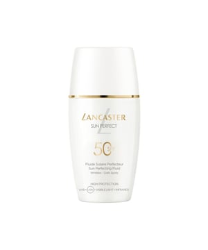 Reversing the visible signs of aging caused by photoaging, Lancaster Sun Perfect Tinted Fluid SPF50 features ultra-broad sun protection with anti-aging and repair efficacy. This daily photoaging shield promotes unified, perfected and younger-looking skin.
Our Full Light TechnologyTM, offers 10x broader sun spectrum technology(1) while our Anti-aging Technology helps reduce wrinkles, fine lines and dark spots and prevents the appearance of new ones. This ultra-lightweight, lightly tinted fluid instantly melts into the skin, leaving a luminous and perfected complexion. It also works perfectly as a make-up base.


Application-
Use as the last step of your daily skincare routine.
Apply generously all over the face and neck area in the morning before sun exposure.
Re-apply frequently to maintain protection*.
 
*(Disclaimer) No sunscreen product can provide full protection against sun’s rays. Over-exposure to the sun is a serious health threat.


Test Results:
•	6 hours proven lasting hydration 
•	96% agree on the ultra-lightweight texture 
•	93% see a healthy-looking natural glow 
•	95% say it leaves a comfortable feeling on skin and a dry-touch finish 
•	91% agree it beautifies skin