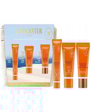 The Lancaster Sun Beauty Gift Set is your perfect companion for enjoying the sun safely and effectively. This delightful set includes a range of sun care essentials tailored to enhance your golden glow while providing ample protection. With the Sun Beauty Body Milk and Face Cream both offering SPF 30, you can lounge in the sun knowing your skin is shielded from harmful rays.

After a fun-filled day outdoors, the 50ml After Sun Golden Maximiser ensures your skin feels nourished and revitalised. Designed to enhance and prolong your tan, it transforms your after-sun routine into a luxurious experience. The set is ideal for anyone looking to maintain that sun-kissed look while keeping their skin hydrated and supple.

Available in travel-friendly sizes, this Lancaster gift set makes for the perfect holiday essential or thoughtful gift for a loved one. Enjoy the sun with confidence and treat your skin to the best with Lancaster’s extensive expertise in sun care. Make your sunny days both fabulous and safe with this complete sun protection bundle.
