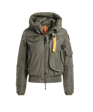 Experience exceptional warmth and style with the Parajumpers Gobi Thyme Green Down Jacket. Crafted from 100% polyamide, this men's jacket offers durable protection against the elements while maintaining a lightweight feel. Its rich thyme green color adds a sophisticated touch to your outdoor wardrobe. Designed for comfort and functionality, the Gobi jacket is perfect for chilly days, providing reliable insulation without bulk. Whether you're navigating city streets or exploring nature, this jacket combines practicality with modern design to keep you warm and looking sharp all season long. Made in China with attention to quality and detail