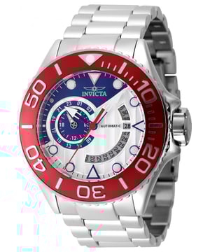 Practical, hardwearing and reliable watches from Invicta. This Mens Grand Diver Watch IN-47545 has all the Invicta traits, a sublime meticulously crafted timepiece for all occasions. And like all watches from us, you can buy with complete confidence knowing we are official Invicta dealers so your Mens Grand Diver Watch IN-47545 will arrive with a full manufacturer backed warranty and all documents.  Dimensions (cm): 10x10x5