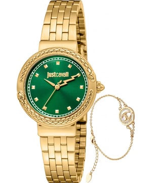Zoals we van een hoog gewaardeerde fabrikant als Just Cavalli mogen verwachten, ontvang je een horloge dat de tand des tijds doorstaat. Alle Just Cavalli-horloges zijn vervaardigd met sterke en duurzame onderdelen om ervoor te zorgen dat je gloednieuwe JC1L311M0035 Dames Horloge en Armband Cadeauset jarenlang op je pols blijft tikken. Afmetingen (cm): 10x10x5