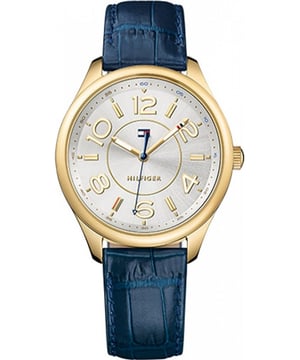 Tommy Hilfiger 1781675 - Reloj para mujer cuarzo acero inoxidable&bull; material: acero inoxidable&bull; cristal: min&egrave;ral&bull; pulsera: cuero&bull; correa: dorado&bull; resistencia al agua: 0 m (0 ATM)&bull; tama&ntilde;o de la caja: 38 mm