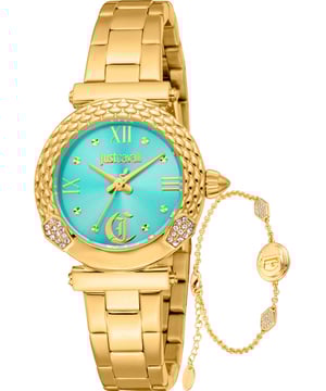 Functioneel en stijlvol, deze Dames Curiosa Watch and Bracelet Gift Set JC1L332M0065 van Just Cavalli blijft jarenlang ononderbroken om je pols tikken. De Dames Curiosa Watch and Bracelet Gift Set JC1L332M0065 is het perfecte cadeau. Afmetingen (cm): 10x10x5