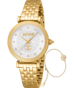 Zoals we van een fabrikant met een zo hoge reputatie als Just Cavalli kunnen verwachten, ontvang je een horloge dat de tand des tijds zal doorstaan. Alle Just Cavalli horloges zijn vervaardigd met sterke en duurzame onderdelen, zodat jouw gloednieuwe JC1L266M0025 Dameshorloge en Armband Cadeauset jarenlang om je pols blijft tikken. Afmetingen (cm): 10x10x5