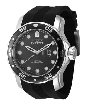 Functional and heard wearing, this Mens Pro Diver Watch IN-45733 by Invicta will keep ticking away tirelessly on your wrist for many years to come. The Mens Pro Diver Watch IN-45733 is the perfect gift.  Dimensions (cm): 10x10x5