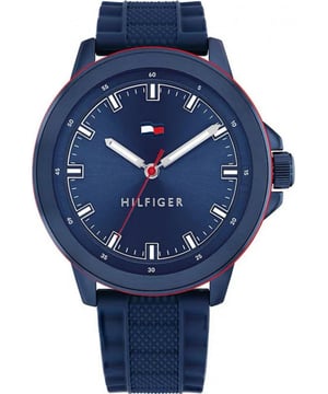 Tommy Hilfiger 1792022 - Reloj para hombre cuarzo acero inoxidable&bull; material: acero inoxidable&bull; cristal: min&egrave;ral&bull; pulsera: acero inoxidable&bull; correa: azul&bull; resistencia al agua: 50 m (5 ATM)&bull; tama&ntilde;o de la caja: 48 mm
