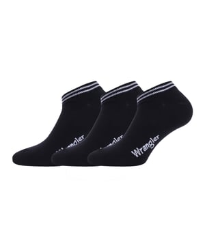 Wrangler 3 Pack of Trainer Liner Socks in black.- 3-pack.- Low profile.- Stay-put fabric.- Ultimate breathability and comfort.- 69% Cotton  29% Polyester  2% Elastane.- Ref: S525001WRA3PK