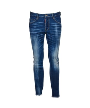 Elevate your casual wardrobe with the Dsquared2 Skater Jean in Navy Blue. Crafted from a premium blend of 99% cotton and 1% elastane, these jeans offer exceptional comfort and a slight stretch for ease of movement. The skater fit delivers a relaxed yet stylish silhouette, perfect for everyday wear or making a statement on the streets. Durable and versatile, these navy blue denim pants combine classic design with modern flair, ensuring you look effortlessly cool while enjoying lasting quality. Ideal for those who value both fashion and function in their denim collection