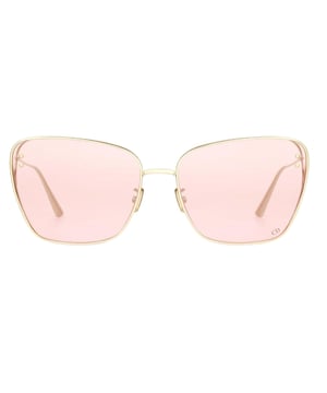 Elevate your style with the Dior MissDior Gold Framed Pink Lens Sunglasses, designed for women who appreciate luxury and elegance. Featuring a striking gold frame that adds a touch of sophistication, these sunglasses are complemented by soft pink lenses that not only protect your eyes but also enhance your look with a subtle, feminine hue. Perfect for sunny days or making a fashion statement, they combine high-end craftsmanship with timeless design, ensuring you stand out effortlessly wherever you go. Experience the perfect blend of comfort, protection, and iconic Dior style. Made In Italy 100% Metal
