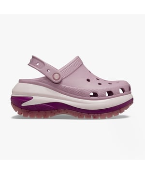 These women's slip-on clogs feature Croslite material for comfort and breathability, a platform heel, and a round toe, ideal for casual wear and all-day comfort