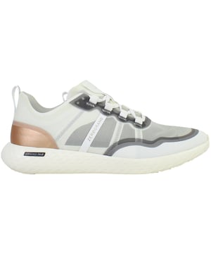 Engineered for performance and styled for versatility, the Cole Haan ZERØGRAND Outpace Women’s Running Shoes in White deliver responsive comfort, lightweight agility, and a clean, modern silhouette. Whether you're racking up miles or heading into your day, these trainers are built to move with you—effortlessly and in style.
Key Features
Breathable Mesh Upper

Lightweight and flexible with enhanced airflow to keep feet cool and comfortable through workouts or daily wear.

ZERØGRAND Cushioned Midsole

Advanced EVA midsole absorbs shock and adds bounce with every step, offering a plush ride on the go.

Stabilizing Internal Heel Counter

Supports the rear foot for better alignment and reduced fatigue during long runs or walks.

Durable Rubber Traction Pods

Strategically placed outsole rubber ensures grip and durability without adding excess weight.

Padded Collar and Tongue

Adds ankle comfort and reduces pressure points for a secure, supported feel.

Lace-Up Closure

Classic lacing system for an adjustable and snug fit.

All-White Colourway

Clean and versatile—pairs effortlessly with activewear, athleisure, or street-style outfits.

From morning jogs to afternoon errands, the Cole Haan ZERØGRAND Outpace Women’s White Running Shoes combine athletic performance with everyday wearability—designed to help you go further, faster, and in flawless style.