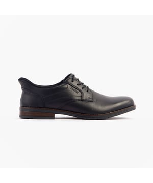 These men's formal shoes feature a leather upper with a chisel almond toe, breathable lining, and a TPE sole. Designed for comfort and style, ideal for professional occasions