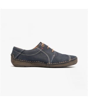 Estos zapatos casuales de cuero para mujer cuentan con un forro transpirable, punta redonda, caña baja y cierre con cordones, ofreciendo comodidad y un tacón plano para el uso diario.
