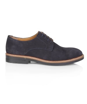 These formal men's shoes feature a suede upper, textile lining, rubber sole, and lace-up closure with a chisel toe, offering comfort for daily or office wear