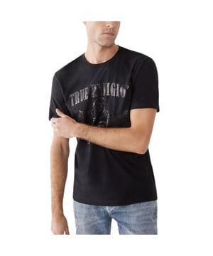 TRUE RELIGION Men's T Shirts
Style Code: M4O8U24FDW
100% Organic Cotton
Made in India
Tonal Buddha Graphic across the Chest
Short Sleeve
Crew Neck with Ribbed Neckline
Soft Cotton Fabric
Ribbed Hem and Cuffs
Regular Slim Fit
Ideal for Casual Wear
Excellent Quality
Machine Washable
Colour: Black