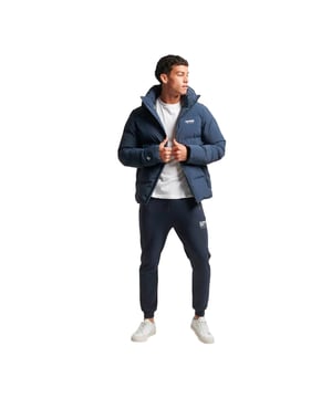 Superdry Doudoune Sqare Cult Herren Blau Polyester. Authentisches Kleidungsstück der Marke Superdry - Streetwear/Sportswear Design von Superdry - Superdry Mode für Herren, perfekt für den Alltag - Die blaue Superdry Doudoune lässt sich hervorragend mit dem Rest Ihrer Garderobe kombinieren - Bequemes Polyester-Material - Klassisch - Sqare Cult -