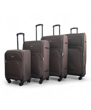 Werten Sie Ihre Reiseutensilien auf mit dem 4er-Set leichter 8-Rollen-Koffer (Kabinenkoffer, Mittel, Groß und XL), die auf Stil, Haltbarkeit und Zweckmäßigkeit ausgelegt sind. Dieses Weichschalen-Gepäckset ist aus hochwertigem Nylon gefertigt und bietet eine elegante Optik und außergewöhnliche Leistung für alle Ihre Reisen. Eigenschaften: Leichtes Nylonmaterial: Robust und dennoch leicht, sodass es einfach zu handhaben ist und eine lange Lebensdauer gewährleistet. Erweiterbares Design (Mittel, Groß und XL): Bietet Flexibilität mit über 20 % zusätzlicher Lagerkapazität. Sicheres Schloss: Hält Ihre Sachen sicher mit integriertem Zahlenschloss. 4 Doppelrollen mit 360°-Mobilität: Sorgt für müheloses Manövrieren auf verschiedenen Oberflächen. Ergonomischer Teleskopgriff: Auf Komfort und einfache Handhabung ausgelegt. Organisierter Innenraum: Beinhaltet Zurrgurte, Fächer mit Reißverschluss und Netzteiler für müheloses Packen. Größen und Spezifikationen: Kabine: Abmessungen: 48 x 37 x 20 cm Gewicht: 2,70 kg Fassungsvermögen: 36 l Mittel: Abmessungen: 54 x 41 x 26,5 cm Gewicht: 3,20 kg Fassungsvermögen: 64 l Groß: Abmessungen: 73,5 x 45 x 29,5 cm Gewicht: 3,90 kg Fassungsvermögen: 98 l Extragroß: Abmessungen: 80 x 48,5 x 32,5 cm Gewicht: 4,80 kg Fassungsvermögen: 126 l Dieses vielseitige Kofferset eignet sich perfekt für alle Arten von Reisen, egal ob Kurztrip oder längerer Urlaub. Das schlanke Design sorgt für zeitlose Eleganz, während die leichte Konstruktion und die fortschrittlichen Funktionen unvergleichlichen Komfort bieten. Reisen Sie mit leichtem Gepäck, cleverem Gepäck und voller Zuversicht mit diesem Premium-Kofferset.
