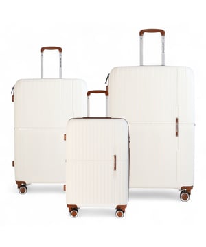 Reisen Sie in zeitlosem Stil mit unserem klassischen Hartschalenkofferset, das sowohl auf Zweckmäßigkeit als auch auf Eleganz ausgelegt ist. Dieses Set wurde aus erstklassigen Materialien gefertigt und erfüllt die Anforderungen von Vielreisenden. Es vereint robuste Eigenschaften mit einem eleganten Finish. Eigenschaften: Robuste Polypropylen-Konstruktion: Leicht und widerstandsfähig, bietet hervorragenden Schutz für Ihre Sachen. Sicheres integriertes Schloss: Stellt sicher, dass Ihr Gepäck reisekonform ist und Ihre Gegenstände während des Transports sicher sind. 4 leichtgängige Doppelrollen: Bietet mühelose 360°-Mobilität für ein reibungsloses Navigieren durch Flughäfen und überfüllte Bereiche. Ergonomischer Teleskopgriff: Für einen bequemen und festen Halt während der Verwendung. Durchdachtes Innendesign: Beinhaltet Zurrgurte, eine Trennwand mit Reißverschluss und Fächer, um Ihre Gegenstände ordentlich zu organisieren. Größen und Spezifikationen: Kabine: Maße: 37 x 22 x 56 cm, Gewicht: 2,67 kg, Fassungsvermögen: 37 l, Mittel: Maße: 43 x 25 x 67 cm, Gewicht: 3,33 kg, Fassungsvermögen: 59 l, Groß: Maße: 49 x 29 x 76 cm, Gewicht: 4,20 kg, Fassungsvermögen: 94 l. Dieses klassische Kofferset ist perfekt für jeden Anlass, egal ob Geschäftsreise, Wochenendtrip oder längerer Urlaub. Dank der robusten Bauweise, der leichten Manövrierbarkeit und dem sicheren Verschlusssystem reisen Sie entspannt und sicher. Werten Sie Ihr Reiseerlebnis mit der perfekten Kombination aus Stil und Funktionalität auf.