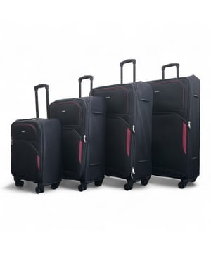 Upgrade uw reisbenodigdheden met de 8-wiel lichtgewicht kofferset van 4 (cabine, medium, groot en extra groot), ontworpen voor stijl, duurzaamheid en functionaliteit. Deze zachte kofferset is gemaakt van hoogwaardig nylon en biedt een strak uiterlijk en uitzonderlijke prestaties voor al uw reizen. Kenmerken: Lichtgewicht nylon materiaal: Duurzaam maar toch lichtgewicht, waardoor het gemakkelijk te hanteren is en langdurig gebruik garandeert. Uitbreidbaar ontwerp (medium, groot en extra groot): Biedt flexibiliteit met meer dan 20% extra opslagcapaciteit Veilig slot: Houdt uw bezittingen veilig met geïntegreerd cijferslot 4x dubbele wielen met 360° mobiliteit: Zorgt voor moeiteloze manoeuvreerbaarheid over verschillende oppervlakken. Ergonomische telescopische handgreep: Ontworpen voor comfort en eenvoudige bediening. Georganiseerd interieur: Inclusief spanriemen, compartimenten met ritssluiting en gaasverdelers voor probleemloos inpakken. Afmetingen en specificaties: Cabine: Afmetingen: 48 x 37 x 20 cm Gewicht: 2,70 kg Inhoud: 36L Medium: Afmetingen: 54 x 41 x 26,5 cm Gewicht: 3,20 kg Inhoud: 64L Groot: Afmetingen: 73,5 x 45 x 29,5 cm Gewicht: 3,90 kg Inhoud: 98L Extra groot: Afmetingen: 80 x 48,5 x 32,5 cm Gewicht: 4,80 kg Inhoud: 126L Deze veelzijdige kofferset is perfect voor alle soorten reizen, of het nu een korte trip of een langere vakantie is. Het strakke ontwerp zorgt voor tijdloze elegantie, terwijl de lichtgewicht constructie en geavanceerde functies ongeëvenaard gemak bieden. Reis licht, reis slim en reis met vertrouwen met deze premium kofferset.